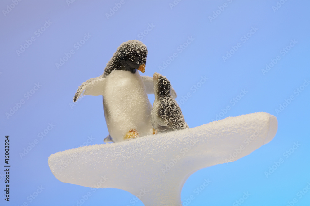 Fotografie 親子ペンギンの人形