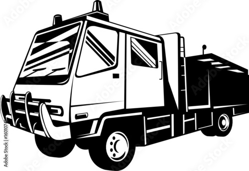 Fire truck engine appliance