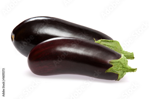 two aubergine
