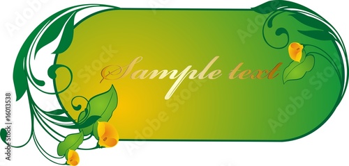 vignette with yellow flower