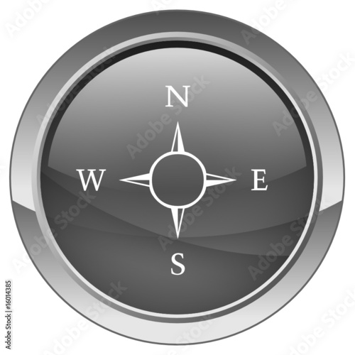 Bouton "Navigation - Boussole" (gris)