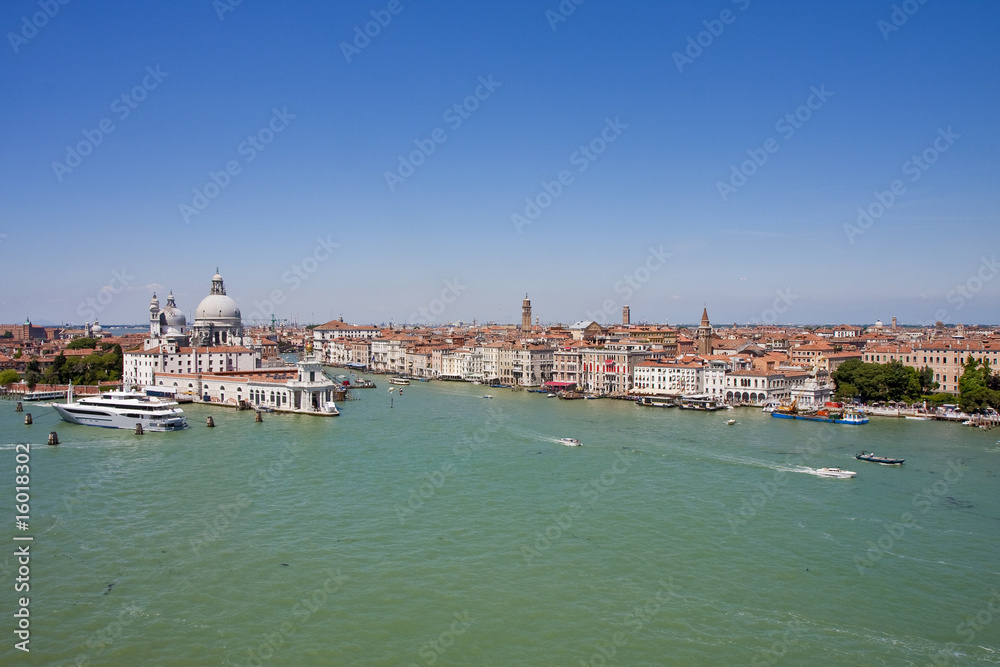 Venice Church Canal and Yacht