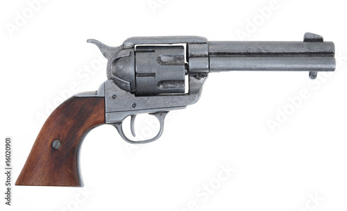 old rusty revolver