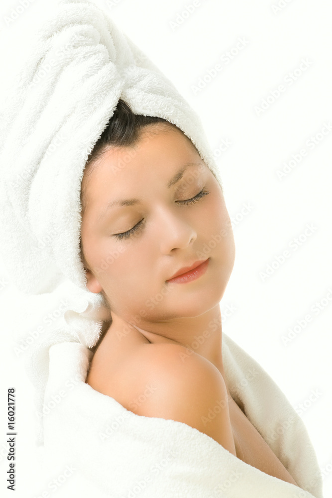 Beautiful Young Woman in Spa Beautiful Young Woman in Spa