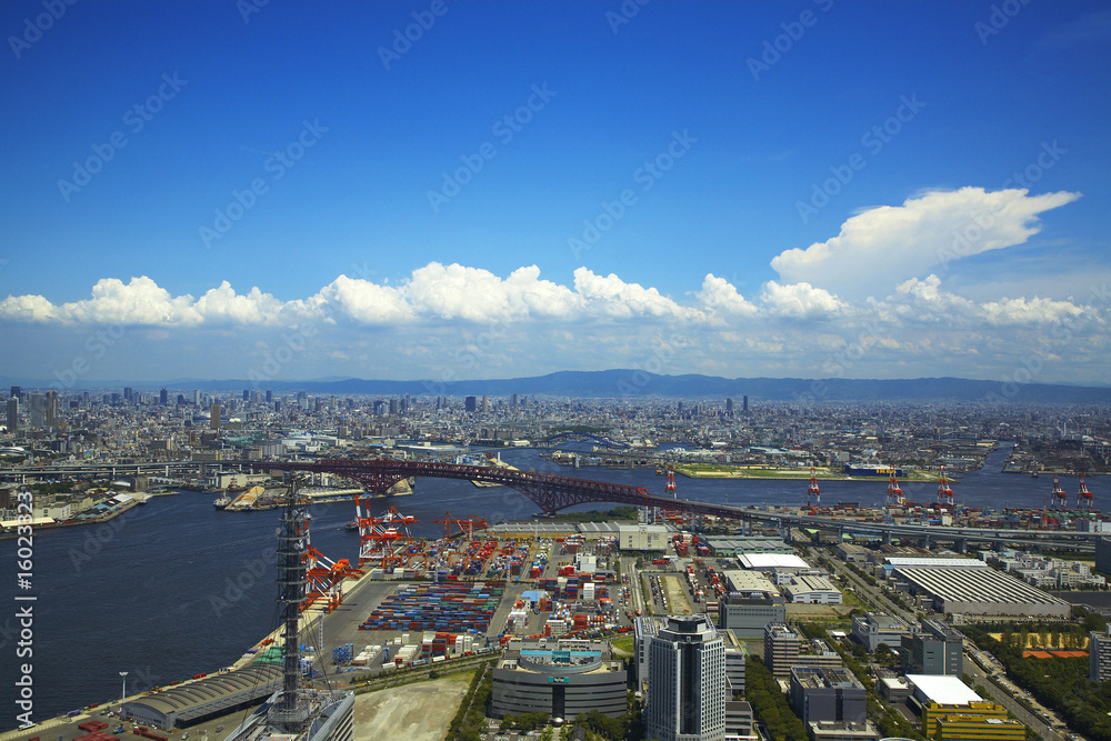 Naklejka premium 大阪ベイエリア