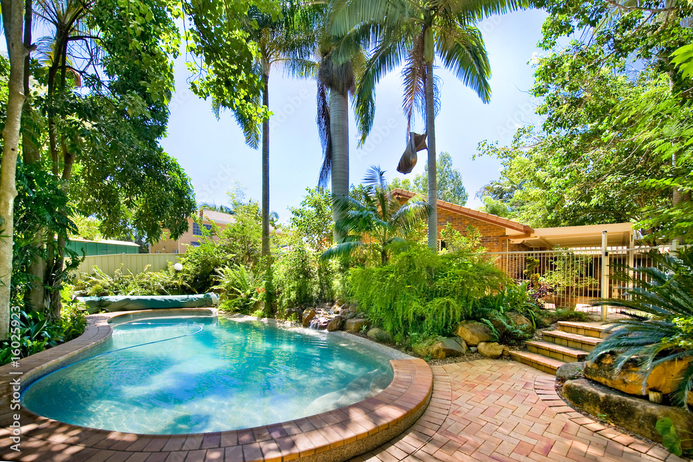 Backyard pool