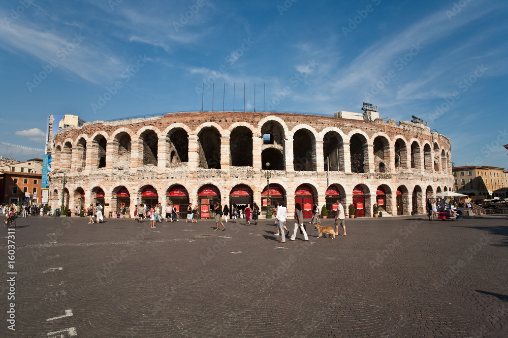 Ansicht der Arena von Verona, einem römischen Theater