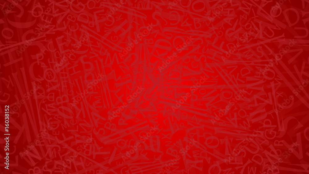 loop of moving letters on red background in HD loop of moving letters on red background in HD