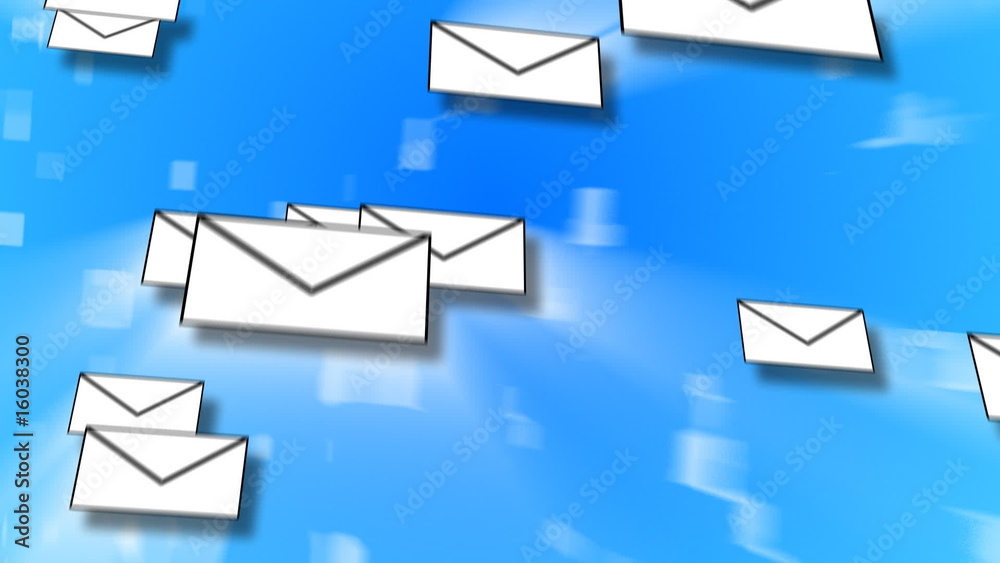 Email concept animation