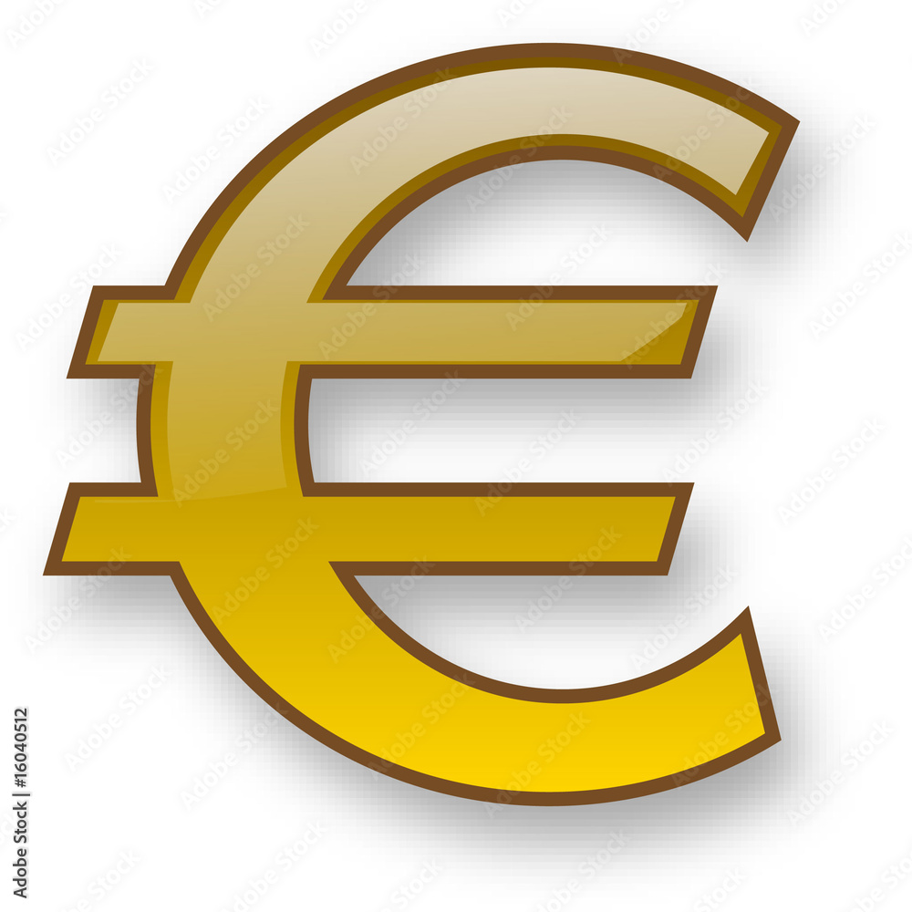 Fototapeta premium Icona euro