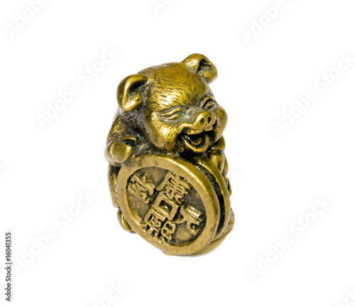 Statue Bronze Pig