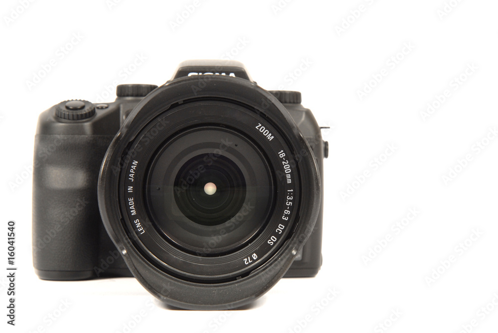 Reflex camera isolated