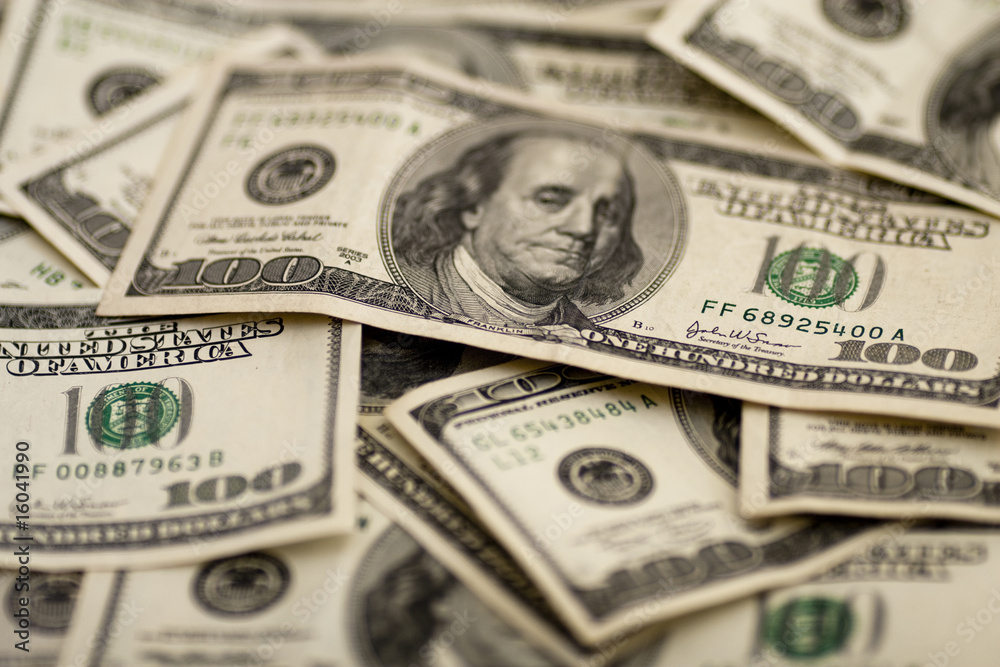 Hundred Dollar Bills, Shallow depth of field Hundred Dollar Bills, Shallow depth of field
