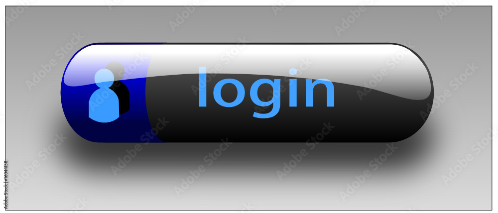 Button Login blau Button Login blau