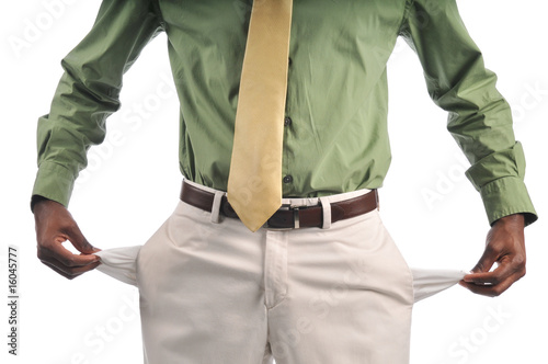 Quadro su tela Businessman showing empty pockets