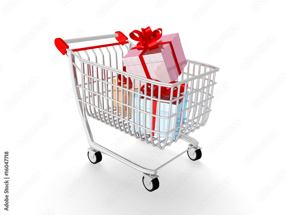 Chariot de supermarché plus cadeau Chariot de supermarché plus cadeau