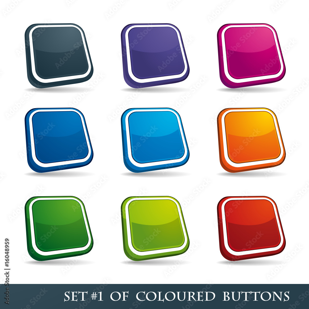 Coloured buttons / Set 1 Coloured buttons / Set 1