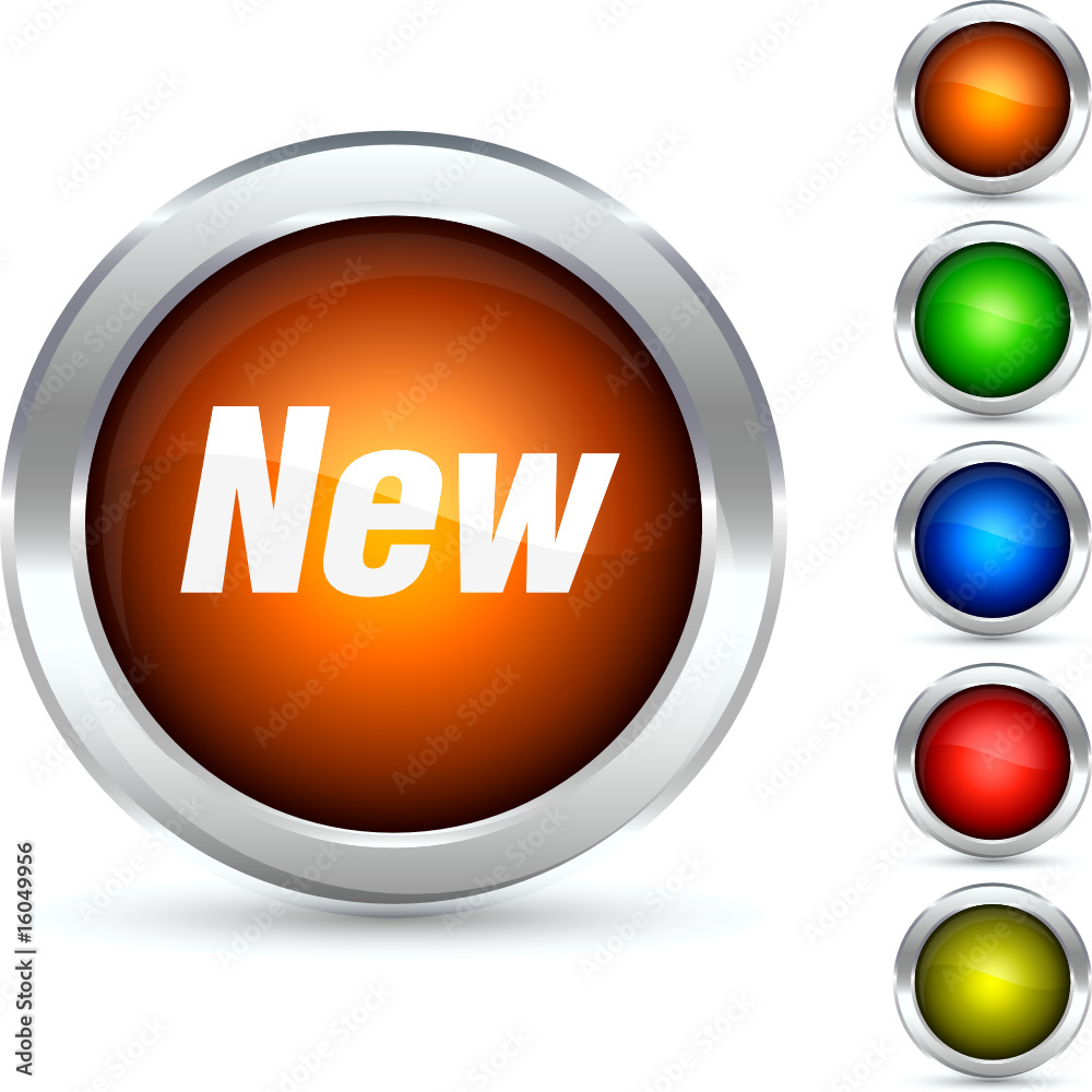 New detailed button. Vector illustration New detailed button. Vector illustration