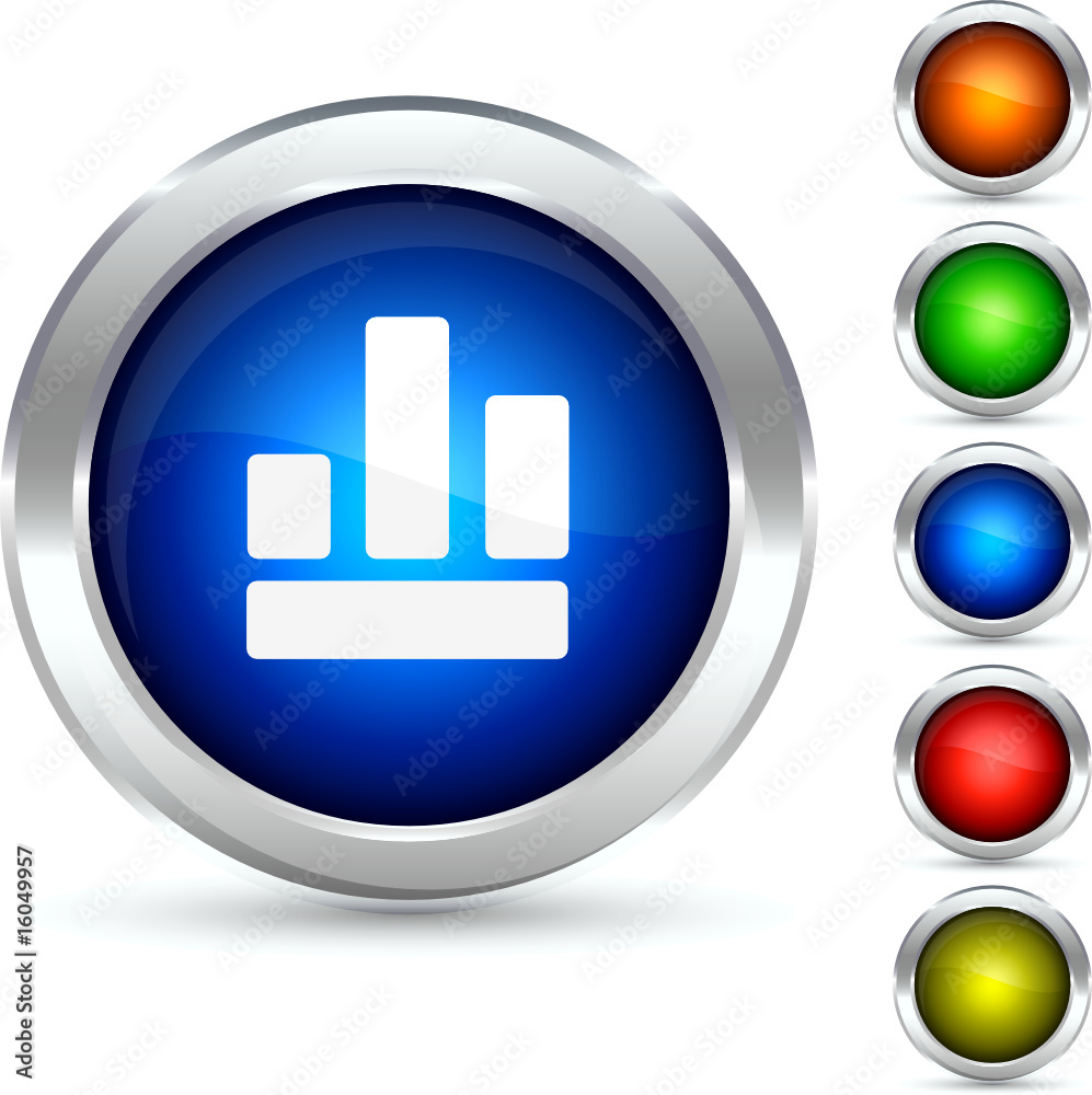 Graph detailed button. Vector illustration Graph detailed button. Vector illustration