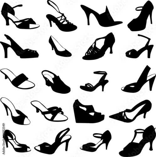 fashion shoes - vector