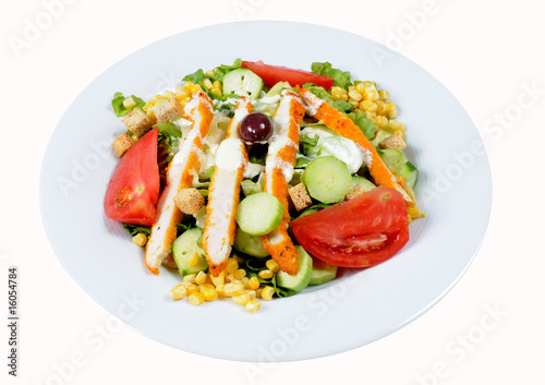 Shrimp salad with sweet dressing