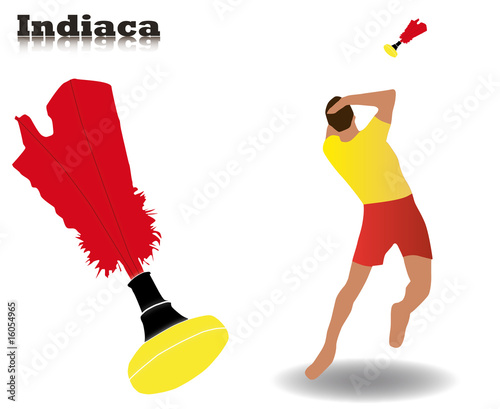 Indiacaspieler in action