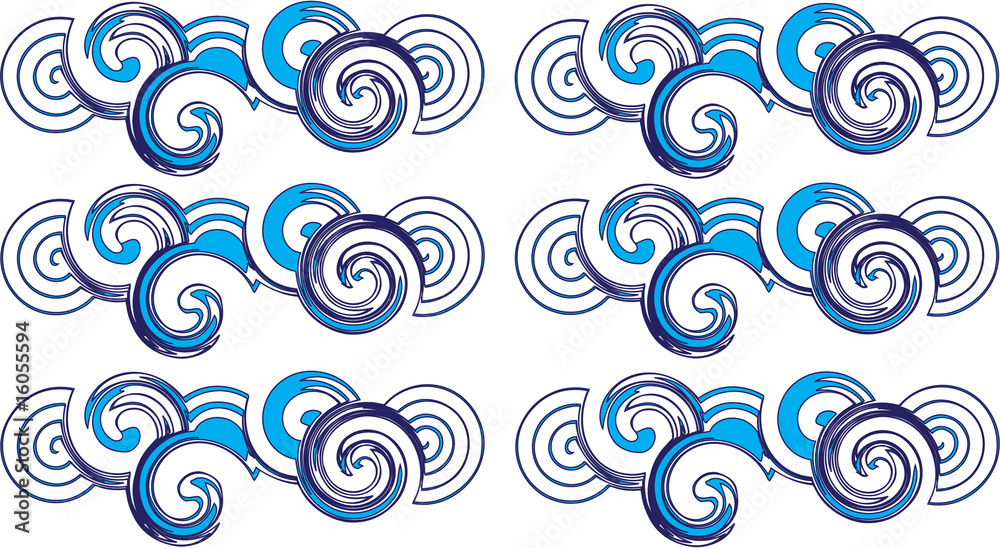 blue swirls vector illustration