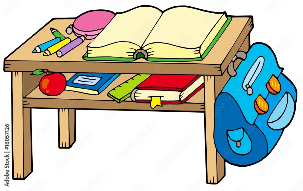 Is it on the desk