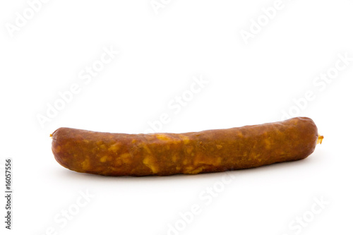 Sausage on a white background