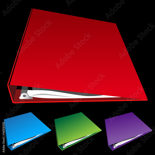 three ring binder set