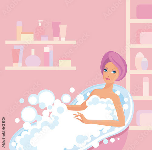 Girl in bathroom