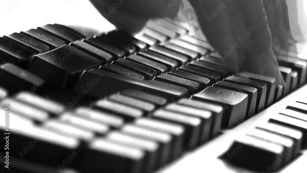 Black computer keyboard