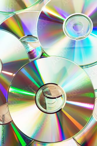 heap of dvd, cd disks
