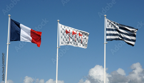 Drapeaux francais breton photo