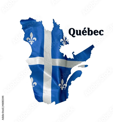 Drapeau carte québécois