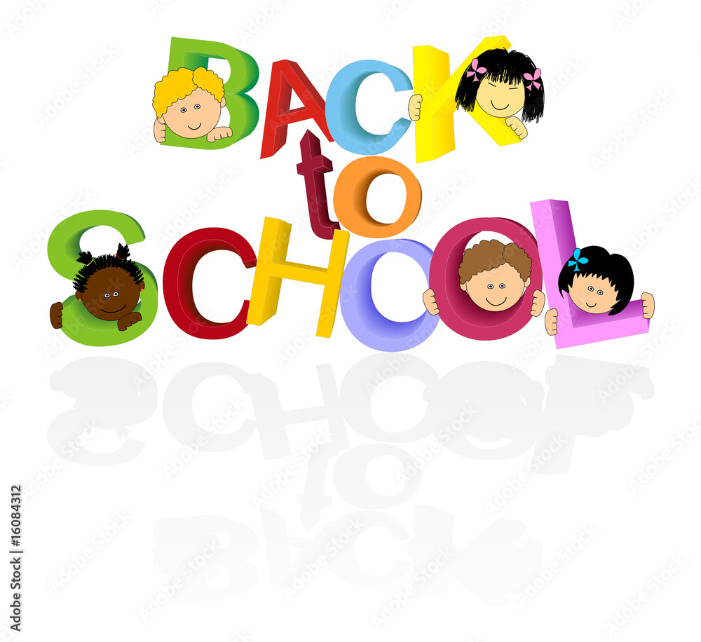 Fototapeta premium BACK TO SCHOOL