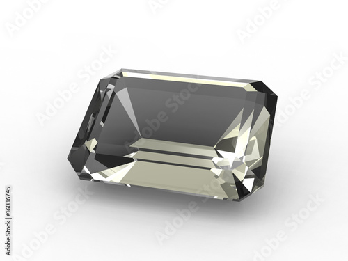 Photography Emerald cut diamond zirconium