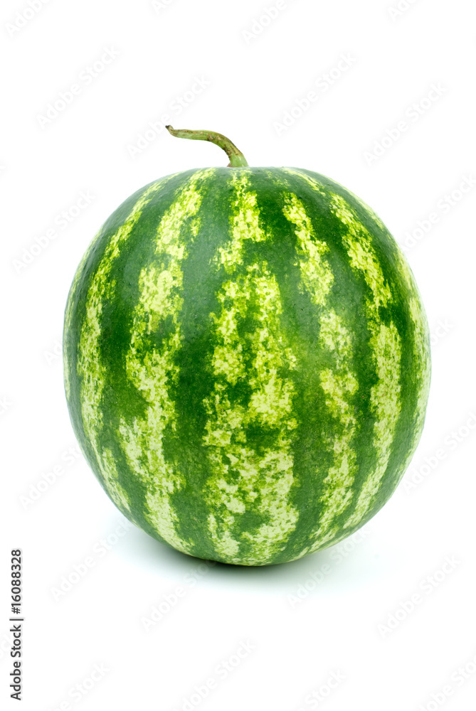 Stripy green watermelon