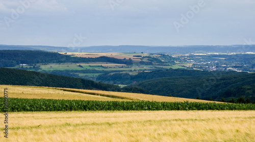 View over landscape in Luxembourg  Europe
