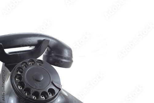 telefono nero antico - particolare photo