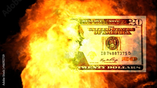 American Dollar Burning photo