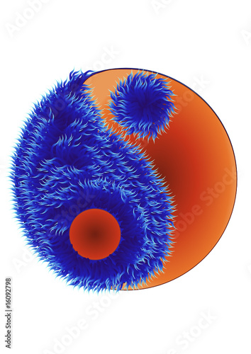 feu et glace, yin yang