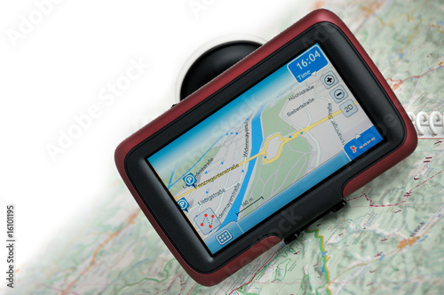 GPS navigation with map