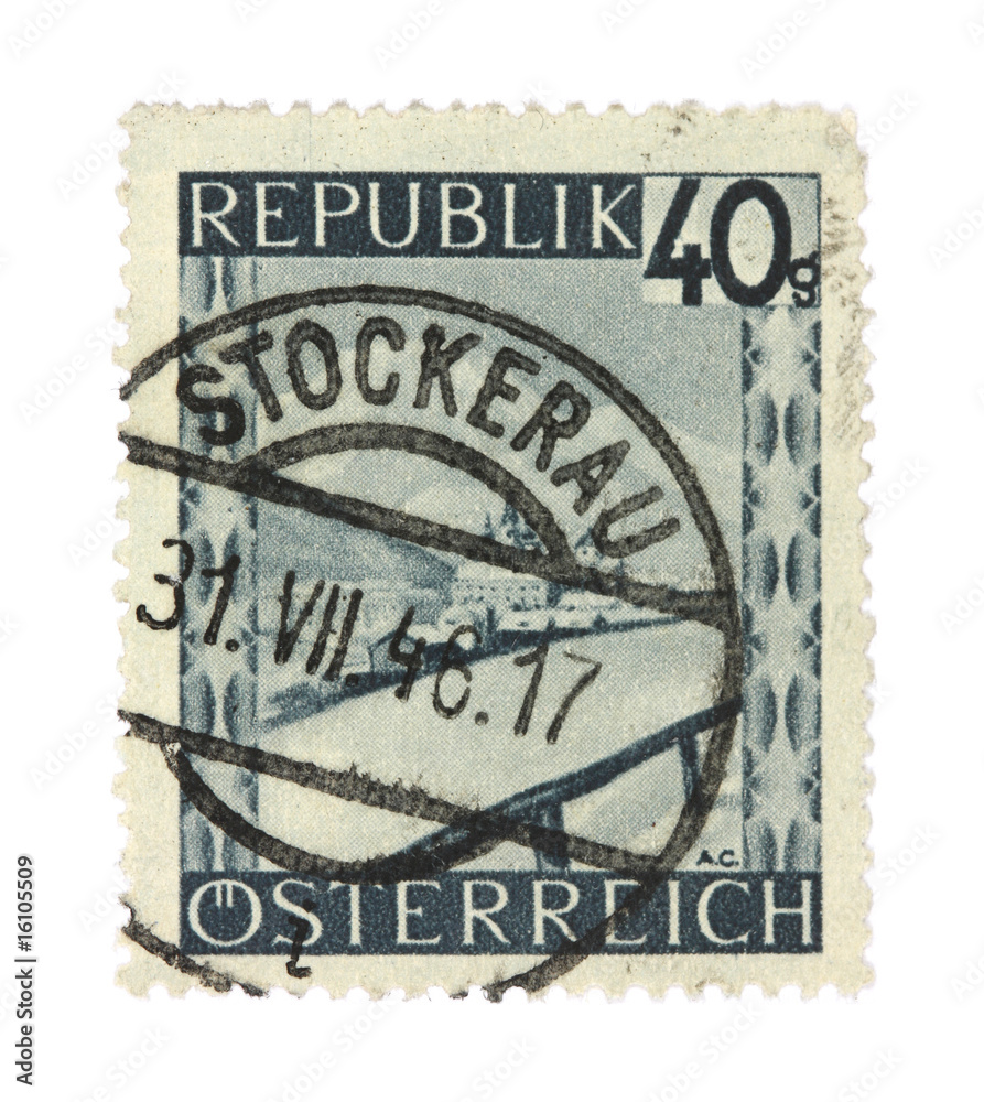 Obraz premium Austria - stamp from Stockerau