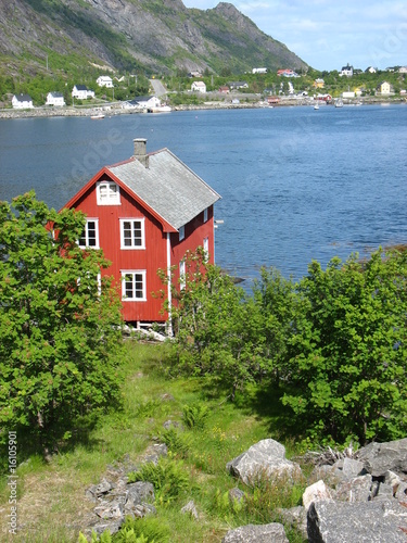 Photography Cabane rouge en Norvège