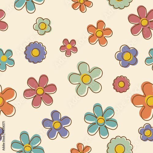 retro blumenmuster