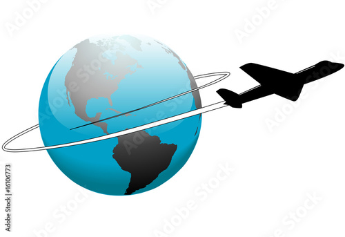 International global symbol people run around the world