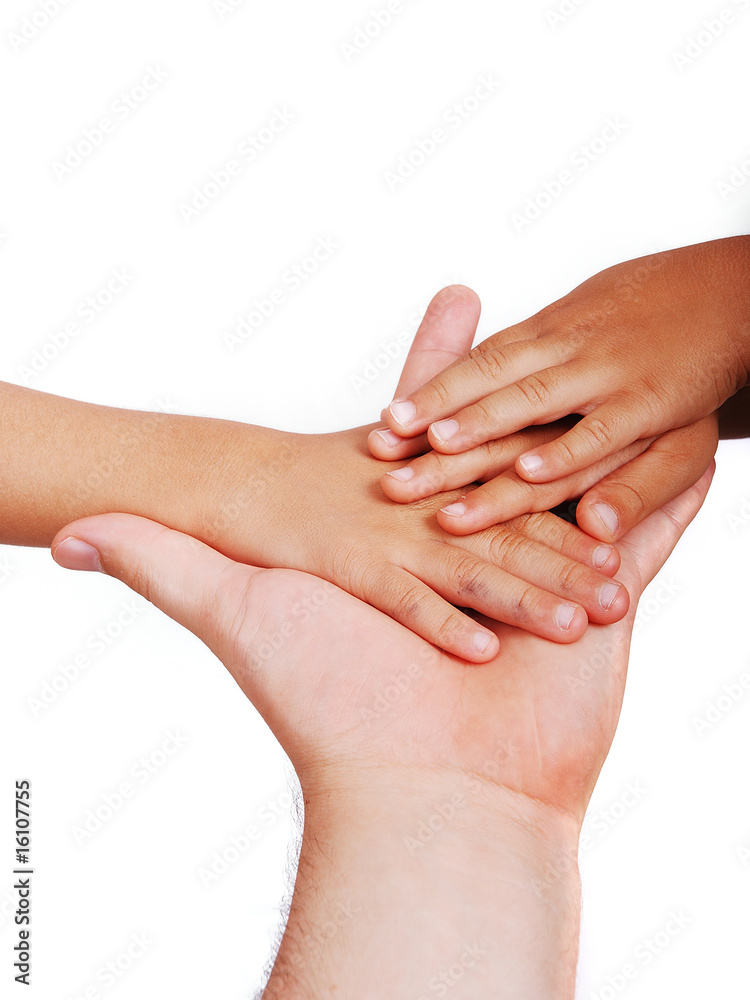 Little hands put on the big one Little hands put on the big one