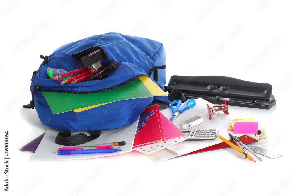 Naklejka premium Back to school supplies