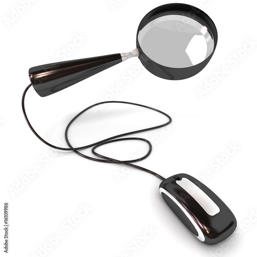 loupe search web black